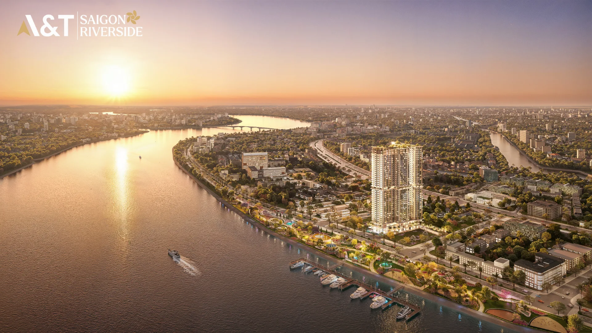 A&T Saigon Riverside bên sông Sài Gòn