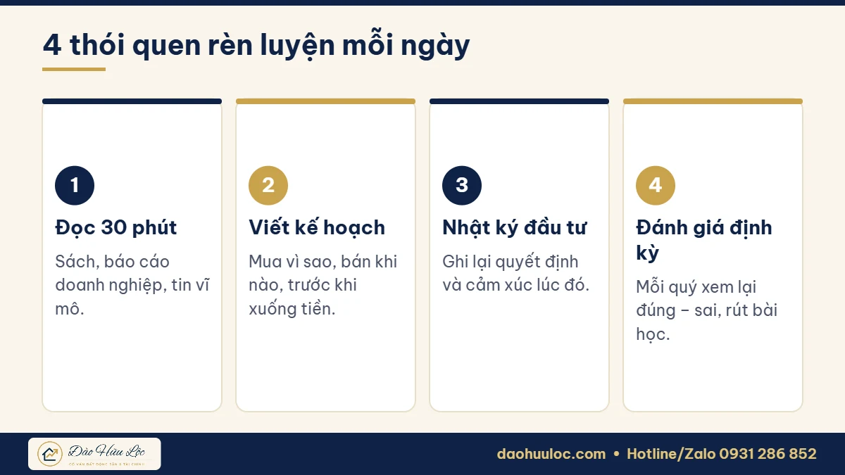 Cách rèn luyện kỷ luật đầu tư