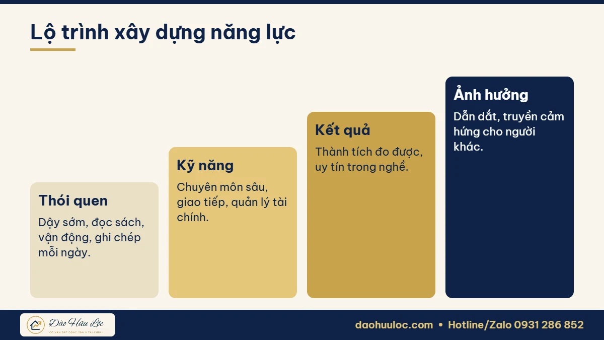 Lộ trình rèn luyện năng lực bản thân