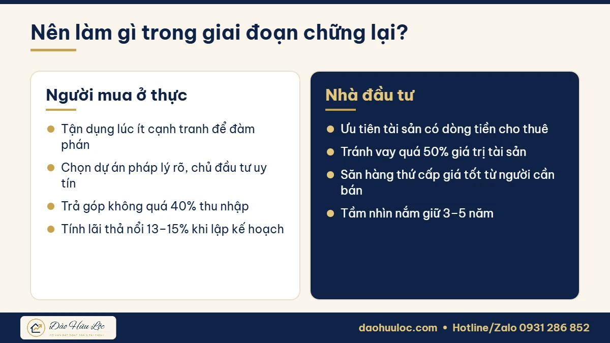 Lời khuyên cho người mua ở thực và nhà đầu tư bất động sản 2026