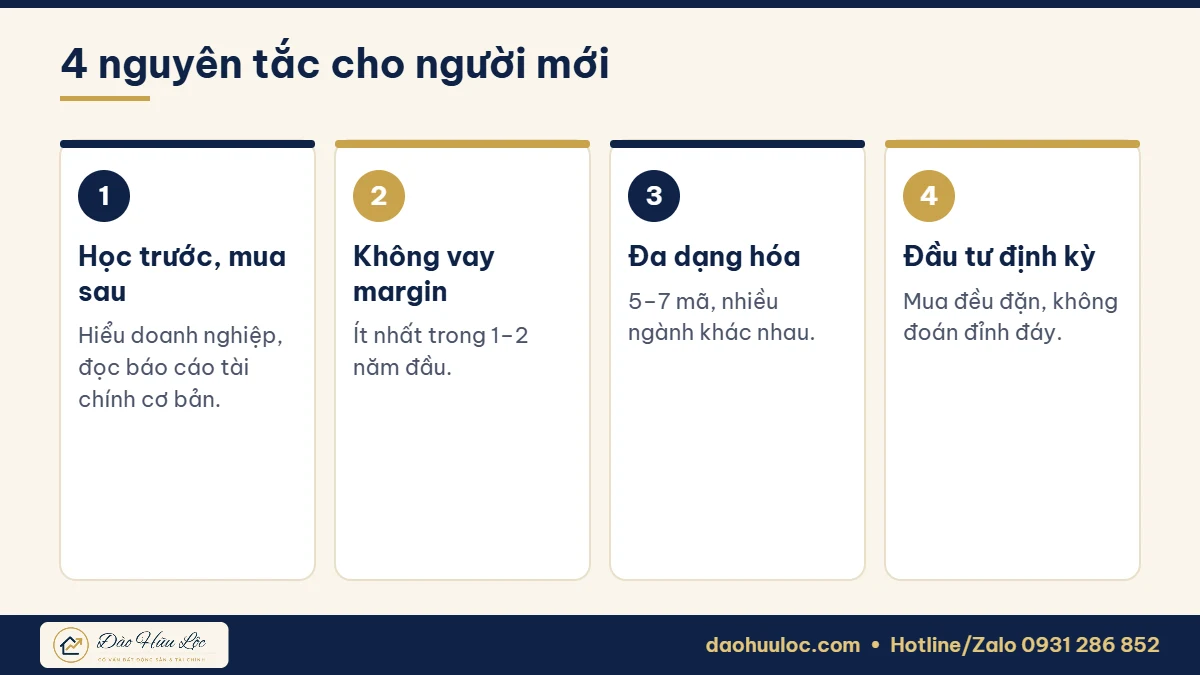 Lời khuyên cho nhà đầu tư chứng khoán mới