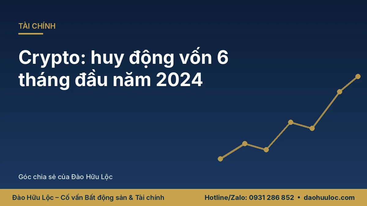Thị trường crypto – tình hình huy động vốn 6 tháng đầu năm 2024 của
