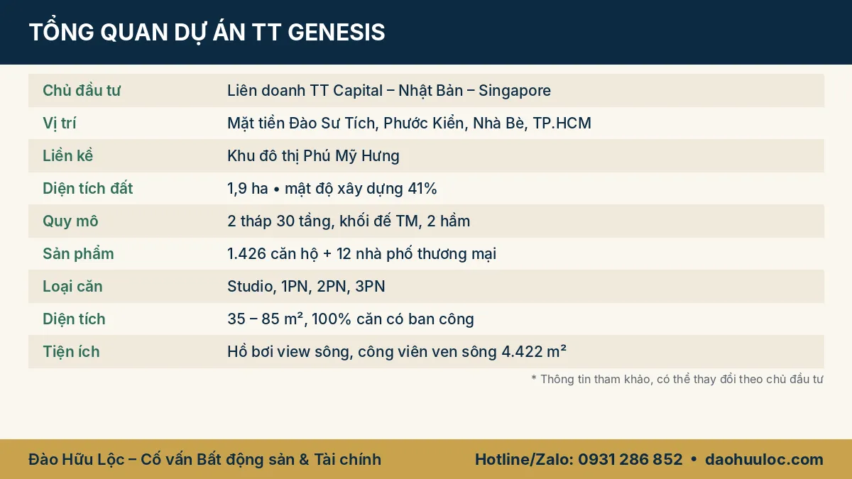 Tổng quan dự án TT Genesis