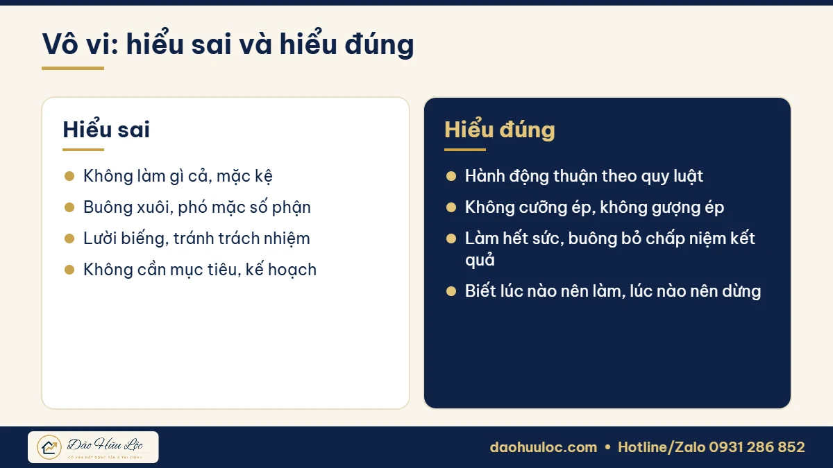 Hiểu đúng và hiểu sai về Vô vi